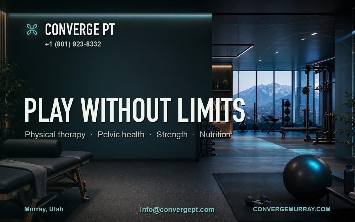 Converge Physical Therapy performance clinic brand artwork